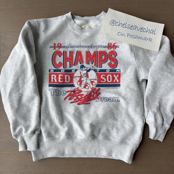 Vintage Boston Red Sox 1986 American League Champions Baseball Shirt tee - Picture 1 of 2